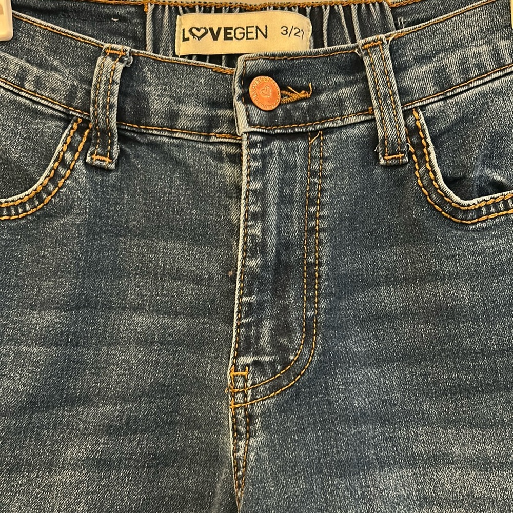LoveGen Cargo Jeans Juniors Women’s Size 3/27 - Picture 2 of 11